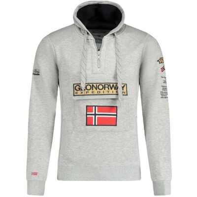 Geographical Norway Gymclass EO DB 100 M sweatshirt WU6620H/GNO-Blended Gray, Landkarte Geographical Norway Gymclass EO DB 100 M sweatshirt WU6620H/GNO-Blended Gray, Landkarte