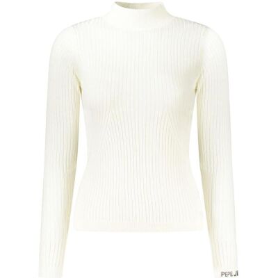 Pepe Jeans, Damen, Pullover, White Cotton Women Sweater, Weiss, (XL) Pepe Jeans, Damen, Pullover, White Cotton Women Sweater, Weiss, (XL)