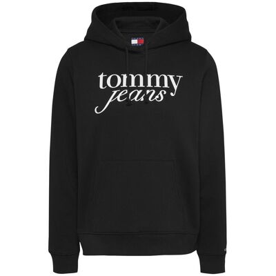 Tommy Jeans, Damen, Pullover, Tjw Reg Ess Logo Hoodie Ext, Schwarz, (L) Tommy Jeans, Damen, Pullover, Tjw Reg Ess Logo Hoodie Ext, Schwarz, (L)