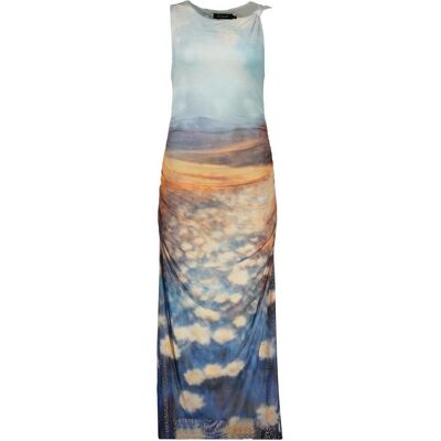 Desigual, Damen, Kleider, Blue Polyester Casual Dress, Blau, (XS) Desigual, Damen, Kleider, Blue Polyester Casual Dress, Blau, (XS)