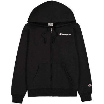Champion, Damen, Pullover, Hoodie mit durchgehendem Reissverschluss, Schwarz, (XS) Champion, Damen, Pullover, Hoodie mit durchgehendem Reissverschluss, Schwarz, (XS)
