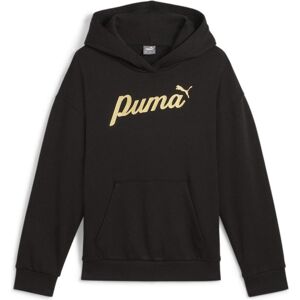 Puma Mädchen, Pullover, ESS+ SCRIPT Metallic Hoodie FL G, Schwarz, (176) Puma Mädchen, Pullover, ESS+ SCRIPT Metallic Hoodie FL G, Schwarz, (176)