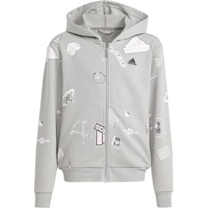Adidas Jungen, Pullover, Biuv Zip Hoodie Jr, Weiss, Pink, Grau, (164) Adidas Jungen, Pullover, Biuv Zip Hoodie Jr, Weiss, Pink, Grau, (164)