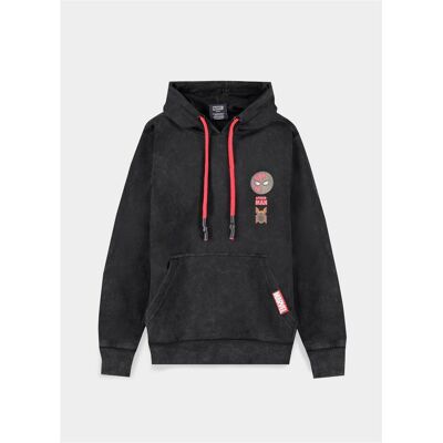 Spiderman, Jungen, Pullover, Boys Tie Dye Hoodie, Schwarz, (122, 128) Spiderman, Jungen, Pullover, Boys Tie Dye Hoodie, Schwarz, (122, 128)