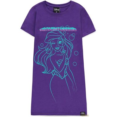 Difuzed, Mädchen, Kleider, Disney Fearless Princess (Kids) - Ariel Girls Short Sleeved T-shirt Dress - 134/140, Violett, (134, 140) Difuzed, Mädchen, Kleider, Disney Fearless Princess (Kids) - Ariel Girls Short Sleeved T-shirt Dress - 134/140, Violett, (134, 140)