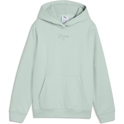 Puma Mädchen, Pullover, ESS SCRIPT Hoodie FL G, Grün, Mehrfarbig, (140) Puma Mädchen, Pullover, ESS SCRIPT Hoodie FL G, Grün, Mehrfarbig, (140)