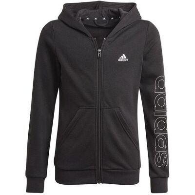Adidas Mädchen, Pullover, Essentials Logo Full-Zip Hoodie Jr, Schwarz, (116) Adidas Mädchen, Pullover, Essentials Logo Full-Zip Hoodie Jr, Schwarz, (116)