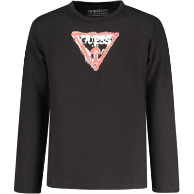 Guess Jungen, Shirts, Jeans Langarm-T-Shirt Für Kinder, Schwarz, Schwarz, (116, 128, 140) Guess Jungen, Shirts, Jeans Langarm-T-Shirt Für Kinder, Schwarz, Schwarz, (116, 128, 140)