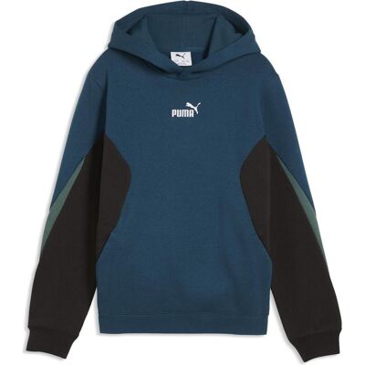 Puma Jungen, Pullover, ESS BLOCK Hoodie FL B, Blau, (176) Puma Jungen, Pullover, ESS BLOCK Hoodie FL B, Blau, (176)