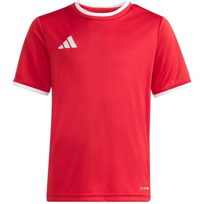 Adidas Jungen, Sportshirt, Ent26 Jsy Y - tepore/white (116), Weiss, Rot, 116 Adidas Jungen, Sportshirt, Ent26 Jsy Y - tepore/white (116), Weiss, Rot, 116