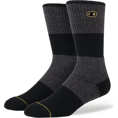 Crankbrothers, Sportsocken, Icon Casual Cotton Socken, gray/black/gold, L/XL 43-50 (EU) 9.5-15.5 (US) (L/XL), Mehrfarbig Crankbrothers, Sportsocken, Icon Casual Cotton Socken, gray/black/gold, L/XL 43-50 (EU) 9.5-15.5 (US) (L/XL), Mehrfarbig