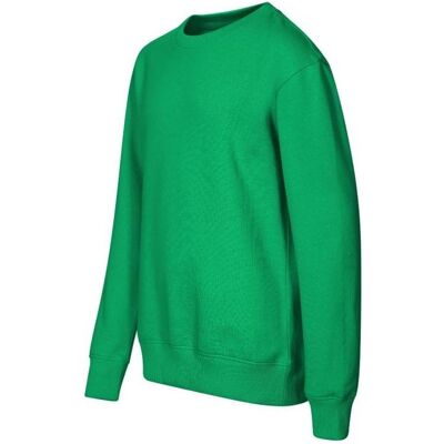 Malfini, Jungen, Pullover, Kids' Crew Sweatshirt (Grass Green), Grün, (122) Malfini, Jungen, Pullover, Kids' Crew Sweatshirt (Grass Green), Grün, (122)