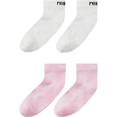 Reima, Unisex, Socken, Kid's Nilkat, Weiss, Rosa, Mehrfarbig, (2er Pack, 30 - 33) Reima, Unisex, Socken, Kid's Nilkat, Weiss, Rosa, Mehrfarbig, (2er Pack, 30 - 33)