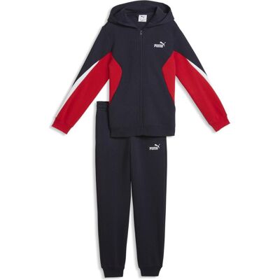 Puma Jungen, Anzüge, ESS BLOCK Full-Zip Sweat Suit B, Schwarz, (164) Puma Jungen, Anzüge, ESS BLOCK Full-Zip Sweat Suit B, Schwarz, (164)