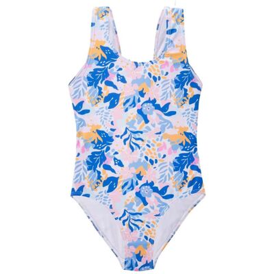 Mares, Mädchen, Badeanzüge, Children's One-Piece Swimsuit FARIA KDG, Mehrfarbig, Weiss, (134) Mares, Mädchen, Badeanzüge, Children's One-Piece Swimsuit FARIA KDG, Mehrfarbig, Weiss, (134)