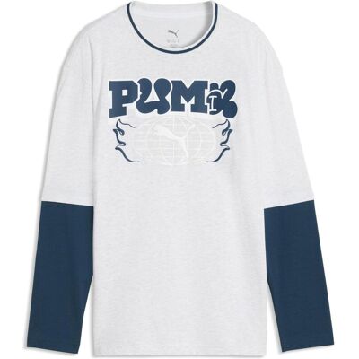 Puma Jungen, Shirts, MID90s Relaxed Layered Longsleeve Tee B, (152) Puma Jungen, Shirts, MID90s Relaxed Layered Longsleeve Tee B, (152)