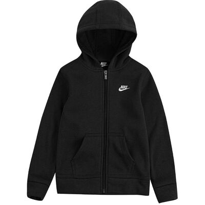 Nike, Jungen, Outdoorjacken, Club Fleece Kapuzenjacke Kids (122), Schwarz, 122 Nike, Jungen, Outdoorjacken, Club Fleece Kapuzenjacke Kids (122), Schwarz, 122