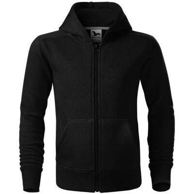 Malfini, Jungen, Pullover, Trendy Zipper Jr MLI-41201 sweatshirt, Schwarz, (122) Malfini, Jungen, Pullover, Trendy Zipper Jr MLI-41201 sweatshirt, Schwarz, (122)