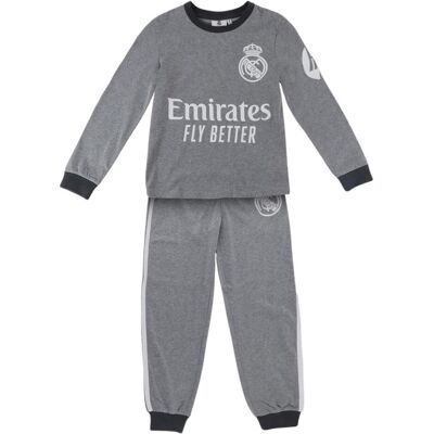 Disney Jungen, Pyjamas, Lange Pyjamas aus Single-Jersey Real Madrid, Grau, (128) Disney Jungen, Pyjamas, Lange Pyjamas aus Single-Jersey Real Madrid, Grau, (128)