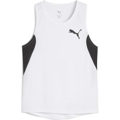 Puma Jungen, Sportshirt, Y Cross The Line Singlet 3.0 (128), Weiss, 128 Puma Jungen, Sportshirt, Y Cross The Line Singlet 3.0 (128), Weiss, 128