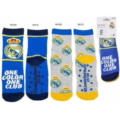 Disney Mädchen, Socken, Anti-Rutsch-Socken mit Applikationen - Real Madrid, Mehrfarbig, (2er Pack, 35 - 38) Disney Mädchen, Socken, Anti-Rutsch-Socken mit Applikationen - Real Madrid, Mehrfarbig, (2er Pack, 35 - 38)