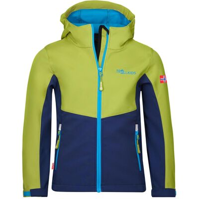 Trollkids, Jungen, Outdoorjacken, Kid's Kristiansand Jacket (176), Grün, Blau, 176 Trollkids, Jungen, Outdoorjacken, Kid's Kristiansand Jacket (176), Grün, Blau, 176