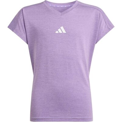 Adidas Mädchen, Sportshirt, Jg Gtpz V Tee - actpur/icelav/white (152), Weiss, 152 Adidas Mädchen, Sportshirt, Jg Gtpz V Tee - actpur/icelav/white (152), Weiss, 152