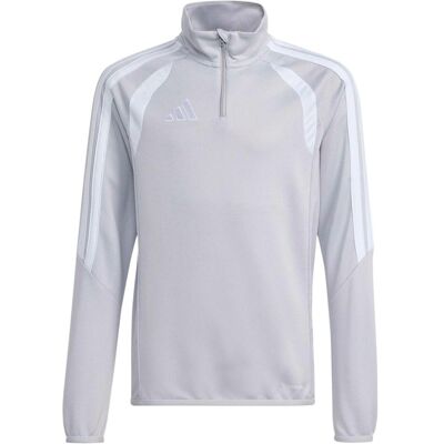 Adidas Jungen, Sportshirt, Tiro League Trainingsoberteil Graues Kinder-Sweatshirt (128), Grau, Weiss, Silber, 128 Adidas Jungen, Sportshirt, Tiro League Trainingsoberteil Graues Kinder-Sweatshirt (128), Grau, Weiss, Silber, 128