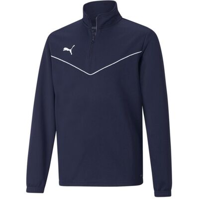 Puma Jr. Teamrise Sweatshirt - 1/4 Reißverschluss - Blau Puma Jr. Teamrise Sweatshirt - 1/4 Reißverschluss - Blau