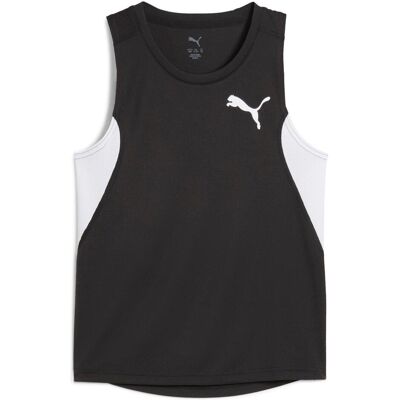 Puma Jungen, Sportshirt, Y Cross The Line Singlet 3.0 (128), Schwarz, Weiss, 128 Puma Jungen, Sportshirt, Y Cross The Line Singlet 3.0 (128), Schwarz, Weiss, 128