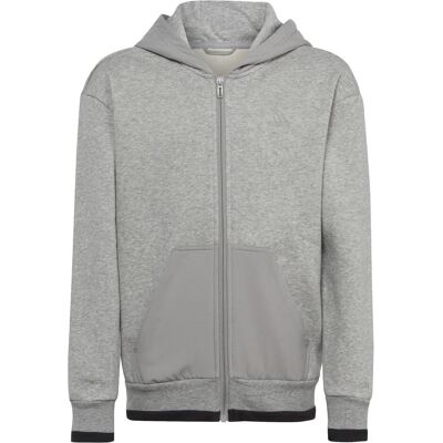 Adidas Jungen, Pullover, All SZN Fleece Full-Zip Kapuzenjacke, Grau, Schwarz, (140) Adidas Jungen, Pullover, All SZN Fleece Full-Zip Kapuzenjacke, Grau, Schwarz, (140)