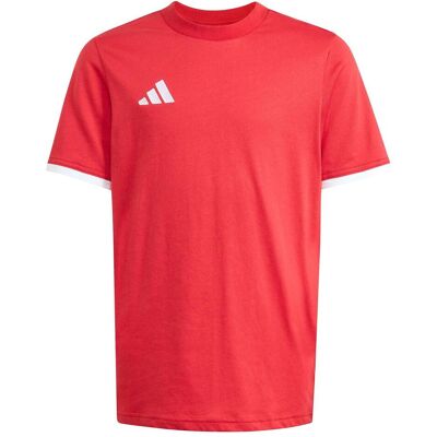Adidas Jungen, Sportshirt, Ent26 Tee Y - tepore/white (116), Weiss, Rot, 116 Adidas Jungen, Sportshirt, Ent26 Tee Y - tepore/white (116), Weiss, Rot, 116
