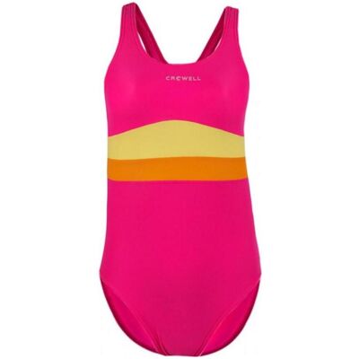 Crowell, Mädchen, Badeanzüge, Swan Jr Swimsuit swan-girl-04, Orange, Mehrfarbig, Gelb, Rosa, Pink, (128) Crowell, Mädchen, Badeanzüge, Swan Jr Swimsuit swan-girl-04, Orange, Mehrfarbig, Gelb, Rosa, Pink, (128)