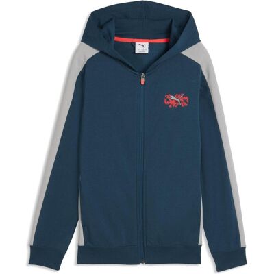 Puma Jungen, Pullover, ACTIVE SPORTS Full-Zip Hoodie TR B, Blau, (140) Puma Jungen, Pullover, ACTIVE SPORTS Full-Zip Hoodie TR B, Blau, (140)