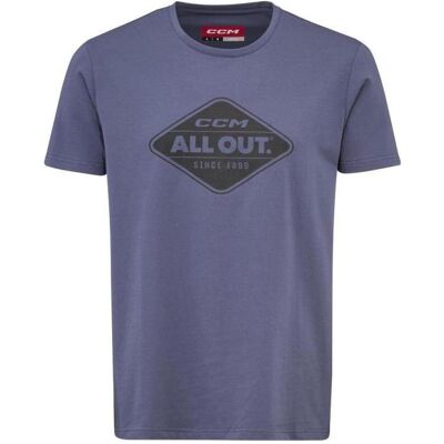 CCM, Jungen, Sportshirt, All Outside B Tee SR T-Shirt (Blau, YTH XL) (XL), Blau, XL CCM, Jungen, Sportshirt, All Outside B Tee SR T-Shirt (Blau, YTH XL) (XL), Blau, XL