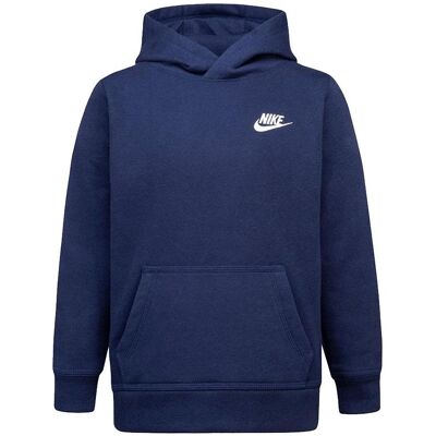 Nike, Jungen, Pullover, Club Fleece Kapuzensweatshirt Kids, Blau, (104) Nike, Jungen, Pullover, Club Fleece Kapuzensweatshirt Kids, Blau, (104)