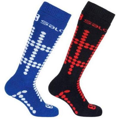 Salomon, Jungen, Sportsocken, Skisocken (23 - 26), Blau, Schwarz Salomon, Jungen, Sportsocken, Skisocken (23 - 26), Blau, Schwarz