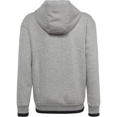 Adidas Jungen, Pullover, Fleece-Kapuzenjacke mit durchgehendem Reissverschluss für Kinder, Schwarz, Grau, Silber, (152) Adidas Jungen, Pullover, Fleece-Kapuzenjacke mit durchgehendem Reissverschluss für Kinder, Schwarz, Grau, Silber, (152)