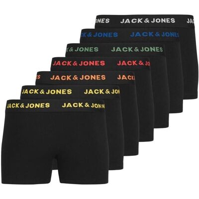 Jack & Jones, Jungen, Unterhosen, Basic Trunks Noos, Schwarz, (7er Pack, 128) Jack & Jones, Jungen, Unterhosen, Basic Trunks Noos, Schwarz, (7er Pack, 128)