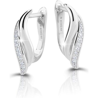Modesi, Ohrringe, Unmistakable silver earrings with zircons M23080, (Silber) Modesi, Ohrringe, Unmistakable silver earrings with zircons M23080, (Silber)
