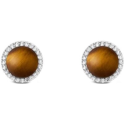 Daniel Wellington, Ohrringe, Stylish Stud Earrings With Tiger Eye And Crystals Audrey Dw00401421, (Silber) Daniel Wellington, Ohrringe, Stylish Stud Earrings With Tiger Eye And Crystals Audrey Dw00401421, (Silber)