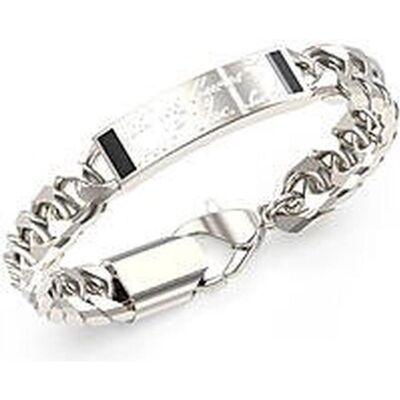 Guess Armschmuck, - Men's steel bracelet Inscription JUMB04401JWST - Length: 21 cm, (21 cm, Edelstahl, Onyx) Guess Armschmuck, - Men's steel bracelet Inscription JUMB04401JWST - Length: 21 cm, (21 cm, Edelstahl, Onyx)