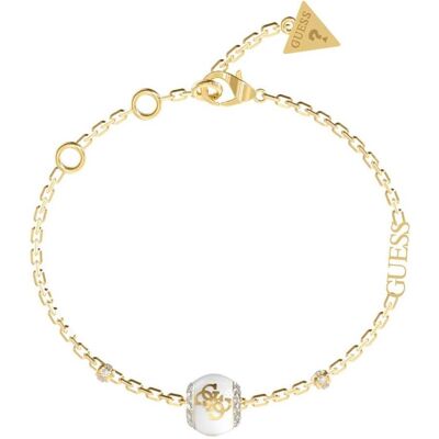 Guess Armschmuck, Modern Gold Plated 4G Loop Bracelet JUBB02282JWYGWH - Dimension: 16 - 20 cm - L, (Edelstahl) Guess Armschmuck, Modern Gold Plated 4G Loop Bracelet JUBB02282JWYGWH - Dimension: 16 - 20 cm - L, (Edelstahl)