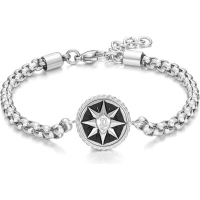Police, Armschmuck, Octogram Armband, (18.50 cm, Edelstahl) Police, Armschmuck, Octogram Armband, (18.50 cm, Edelstahl)