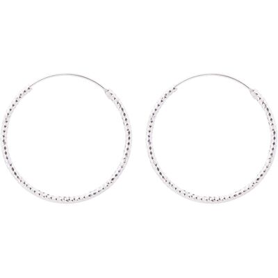 JVD, Ohrringe, Silver earrings rings SVLE0216XD500 - Diameter: 5 cm, (Silber) JVD, Ohrringe, Silver earrings rings SVLE0216XD500 - Diameter: 5 cm, (Silber)