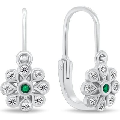 Brilio, Ohrringe, Silver - Delicate girlÂ's silver earrings Flowers EA190W, (Silber) Brilio, Ohrringe, Silver - Delicate girlÂ's silver earrings Flowers EA190W, (Silber)