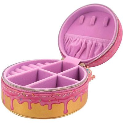 Kids Euroswan, Uhrenbox + Schmuckaufbewahrung, Sweet Dreams Doughnut-Schmuck, Rosa Kids Euroswan, Uhrenbox + Schmuckaufbewahrung, Sweet Dreams Doughnut-Schmuck, Rosa