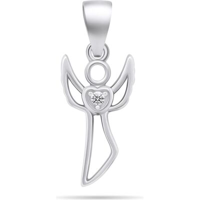 Brilio, Kettenanhänger, Silver - Decent silver pendant Angel PT122W, (Silber) Brilio, Kettenanhänger, Silver - Decent silver pendant Angel PT122W, (Silber)