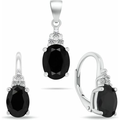 Brilio, Schmuck Set, Silver - Silver jewelry set with cubic zirconia SET293WBC (earrings. pendant), Silber, (Silber) Brilio, Schmuck Set, Silver - Silver jewelry set with cubic zirconia SET293WBC (earrings. pendant), Silber, (Silber)