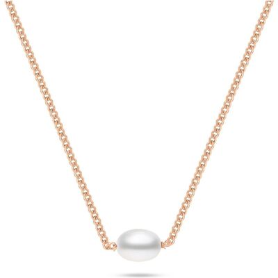 Brilio, Halsschmuck, Silver - Gold-plated womenÂ's necklace with real pearl NCL211R, (925 Silber) Brilio, Halsschmuck, Silver - Gold-plated womenÂ's necklace with real pearl NCL211R, (925 Silber)